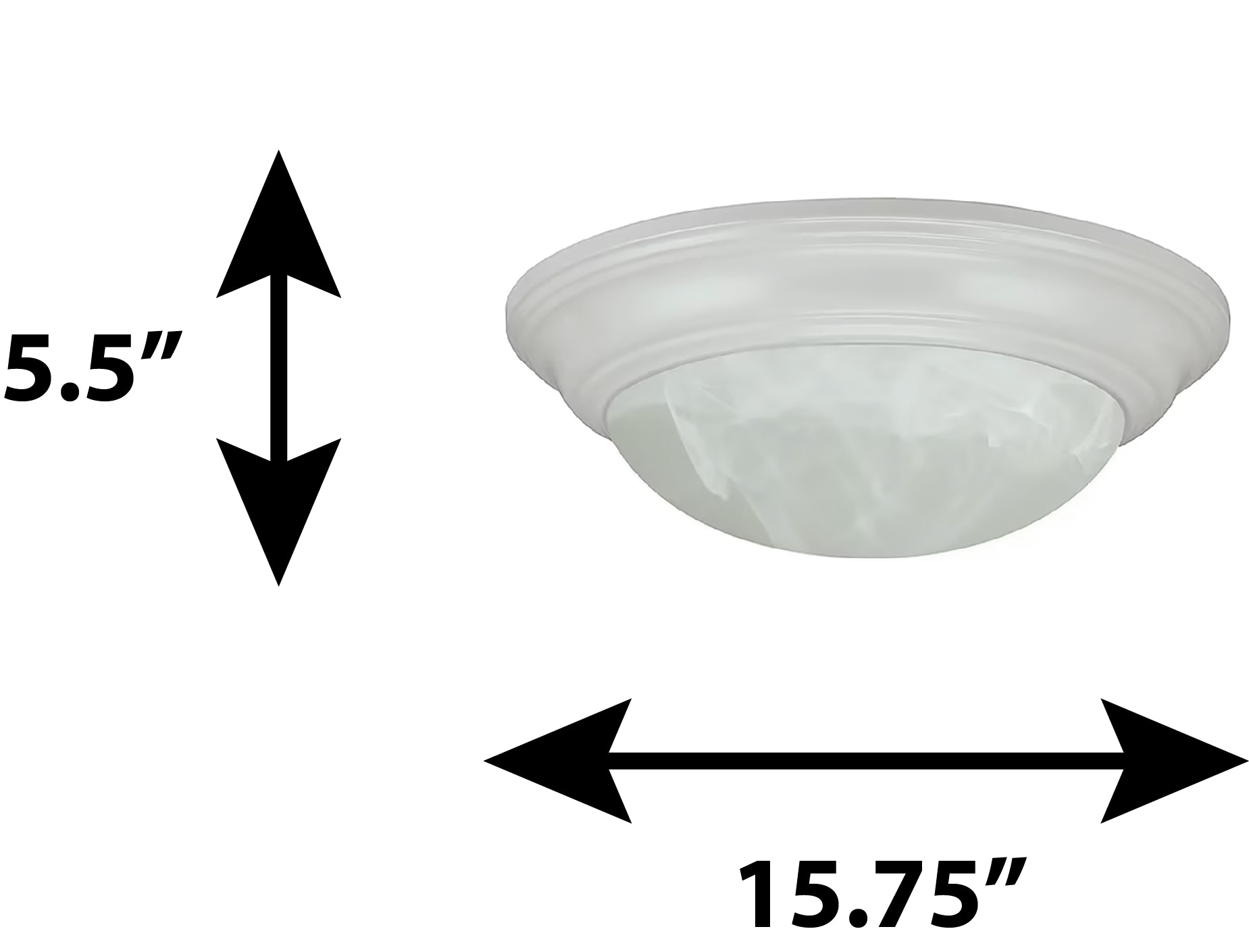 allen + roth 1-Light 15-in White LED Flush Mount Light in the Flush ...