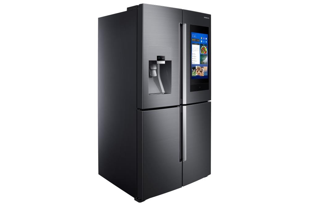 RF265BEAESG by Samsung - 24 cu. ft. Family Hub™ 3-Door French Door  Refrigerator in Black Stainless Steel
