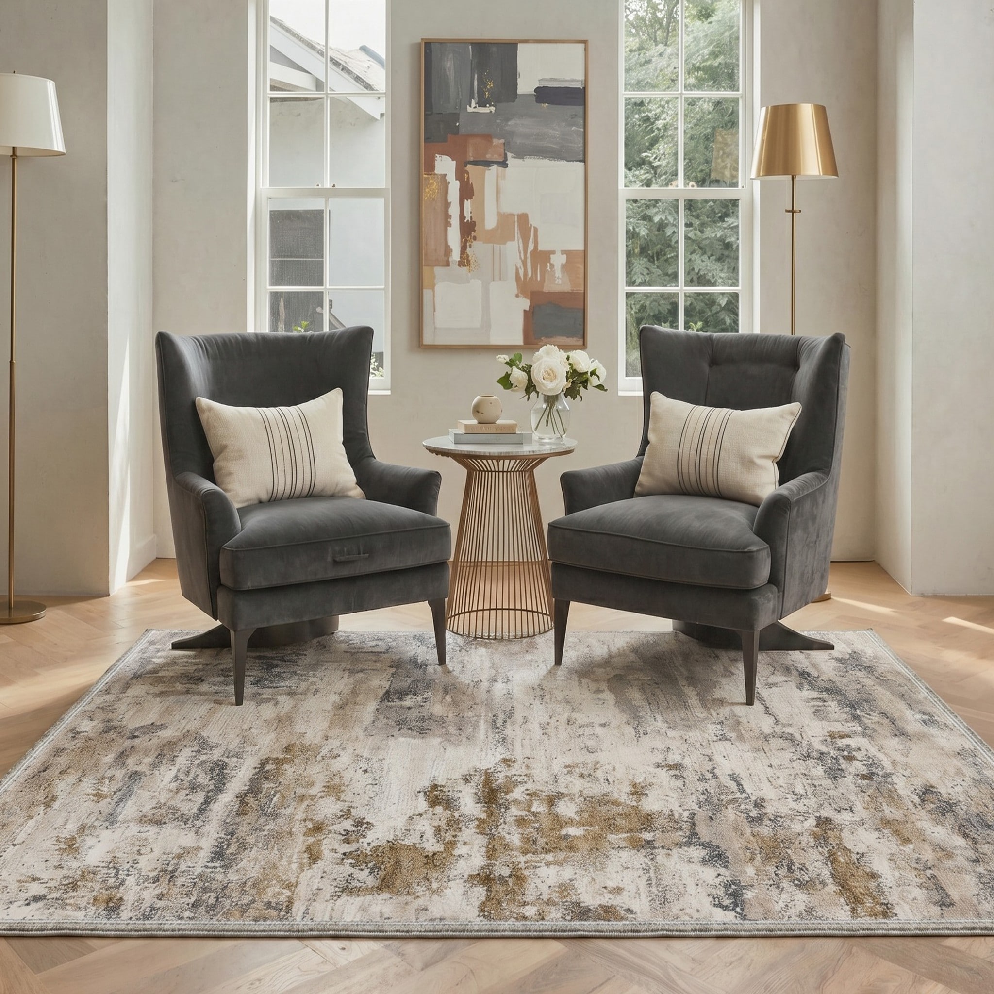 BAVNI ARA6560-OCHREVE-2X10 rugs - View #3