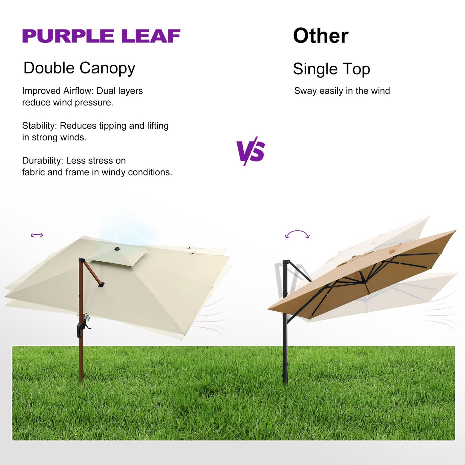 PURPLE LEAF LSGLRSM10-CR Umbrellas-2 - View #10