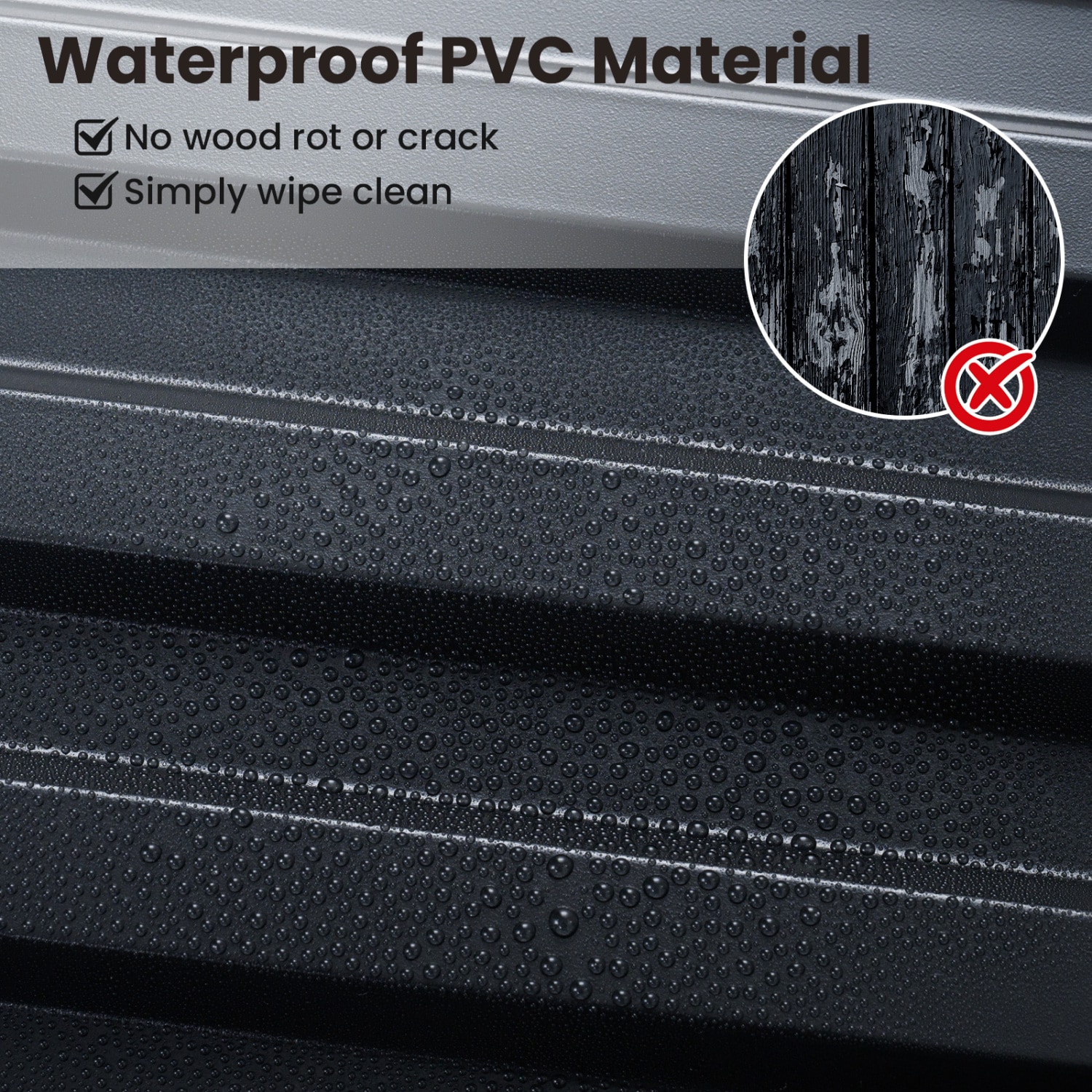 Volenca 24-Pack 48 x 24-in 3D Fluted PVC Slat Wall Panels 192-sq-ft for ...