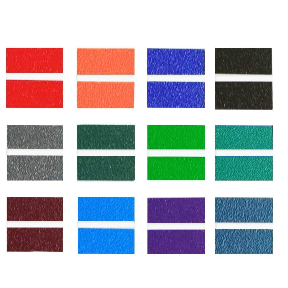 Aoibox  Matte ABS 2 Ply Engraving Sheet 7 x 11 x 0 04 in 12 Pack 12 Colors Double Layer for Interior Signs