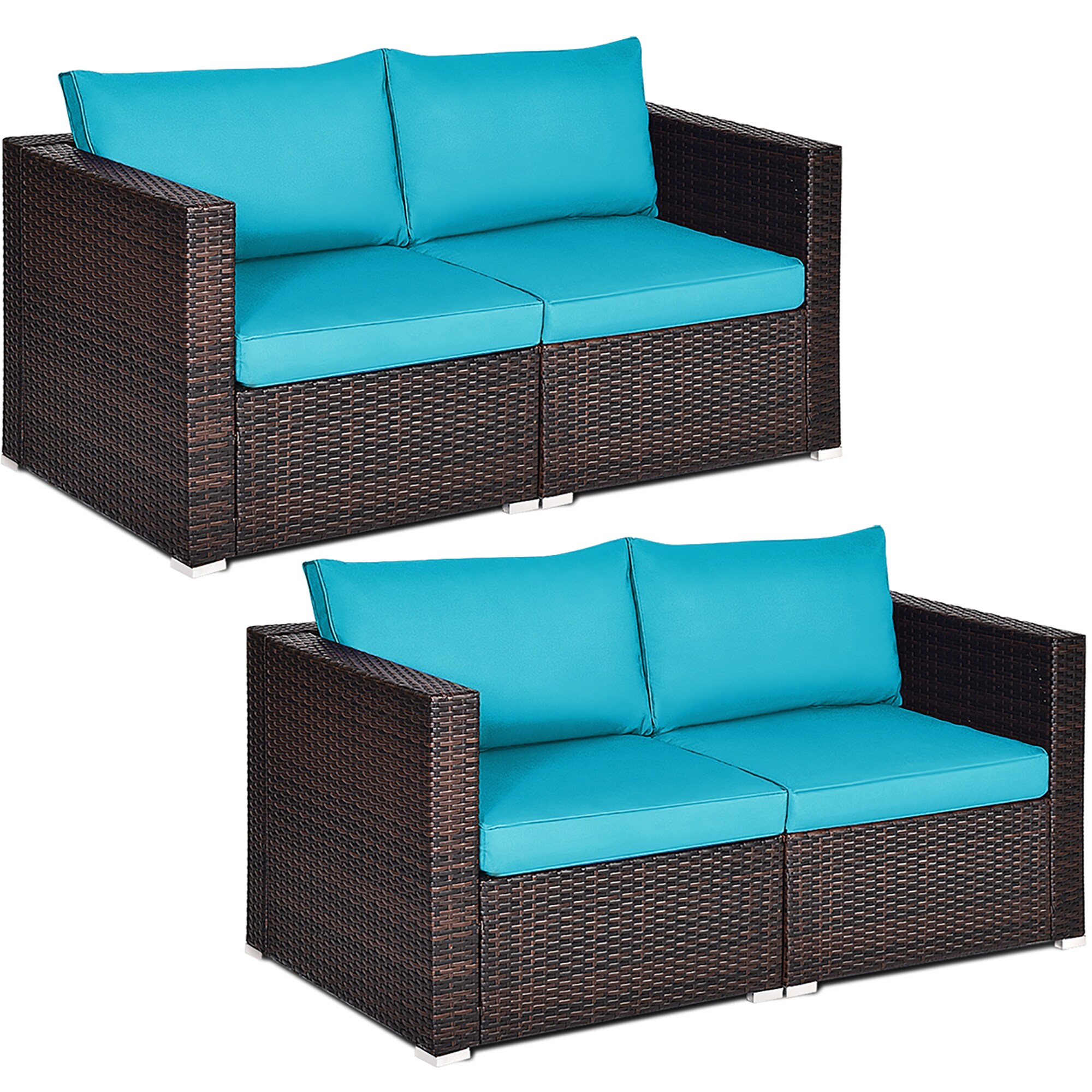 Costway 2HW63871TU Patio-Sofas-Daybeds - View #2