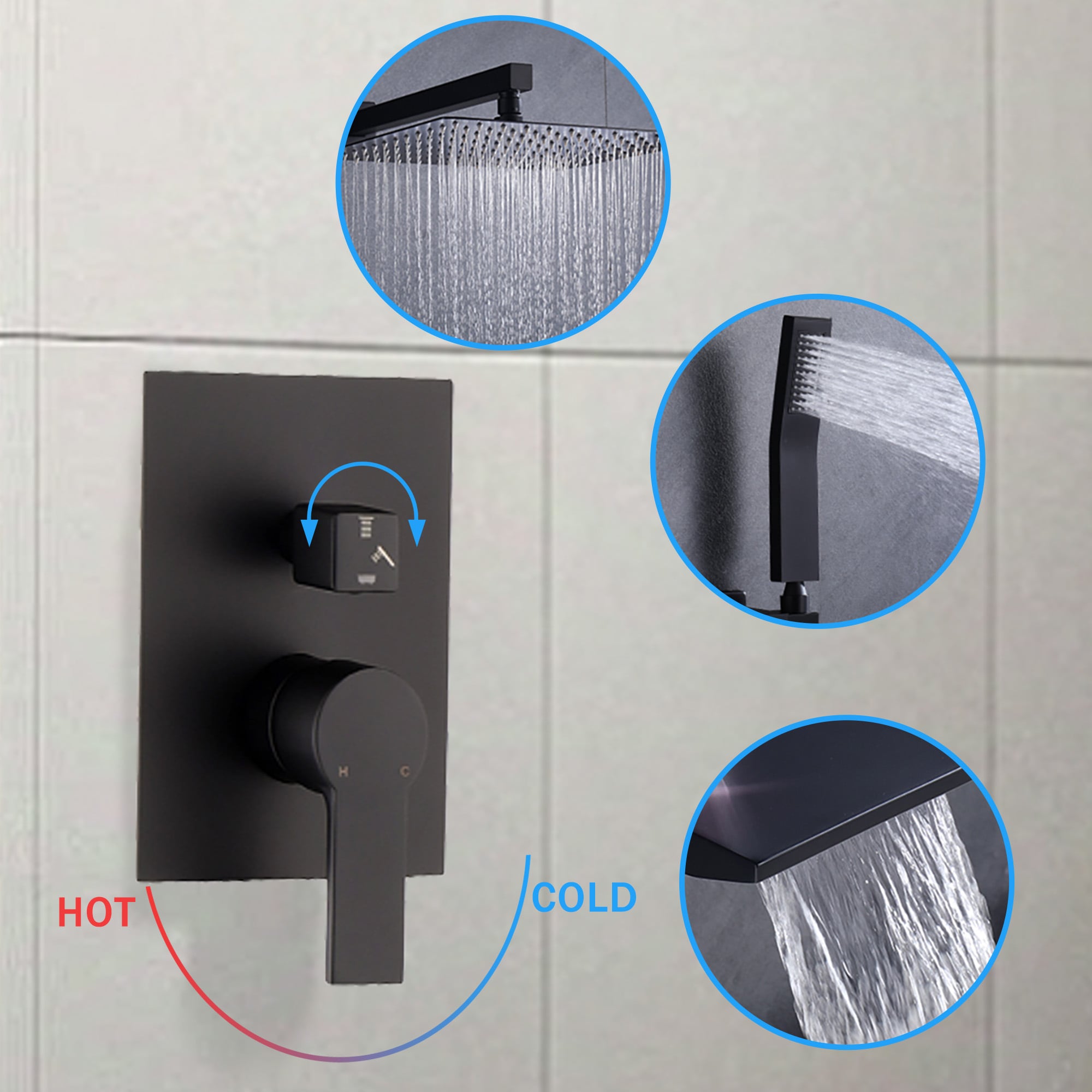 Tatayosi T749897 Showerhead-Bar-Panels - View #5