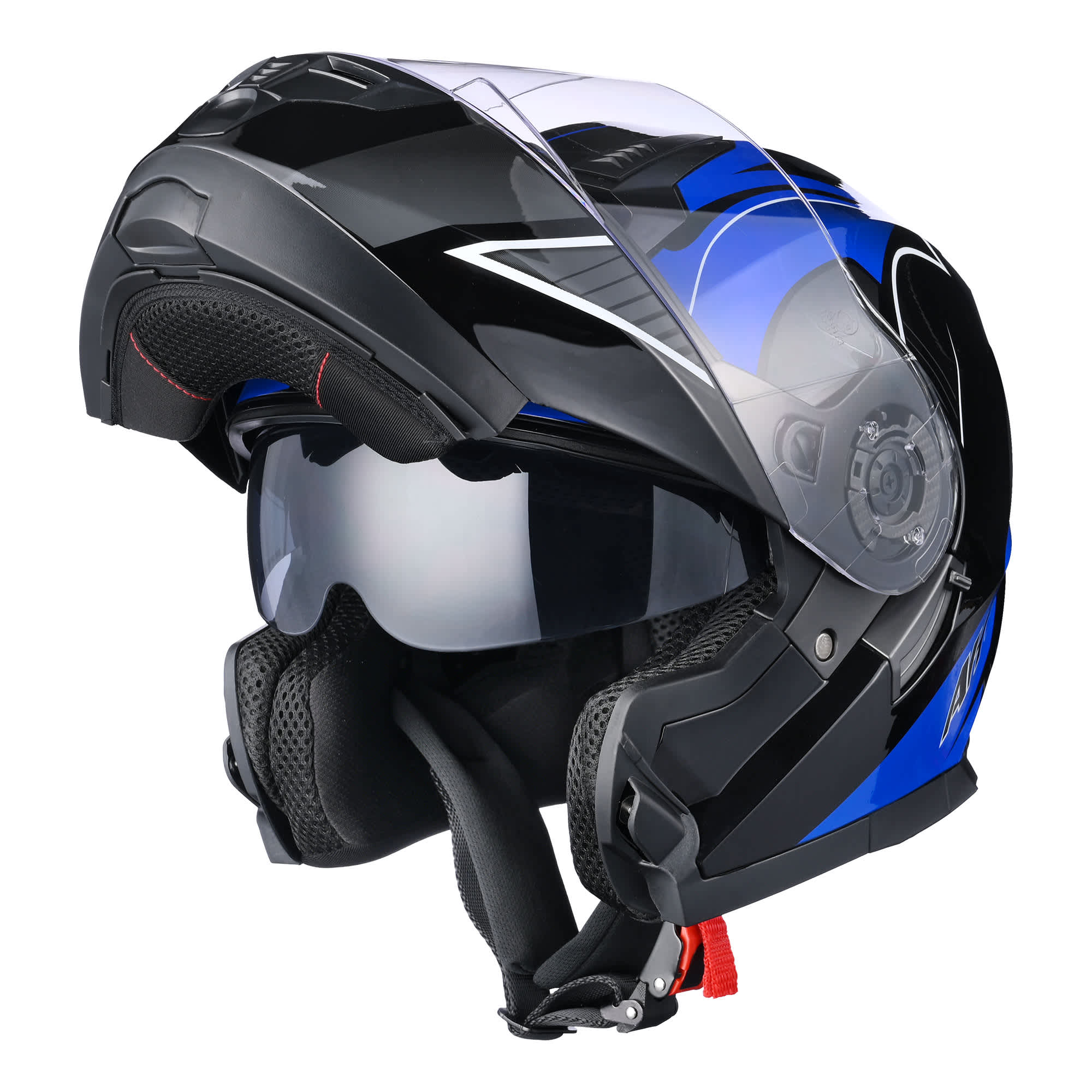 Yescom 33HEL003-162XXL-3-LO AHR RUN M3 Modular Flip Up Helmet Full Face Dual Visor DOT Motorcycle Bike XXL