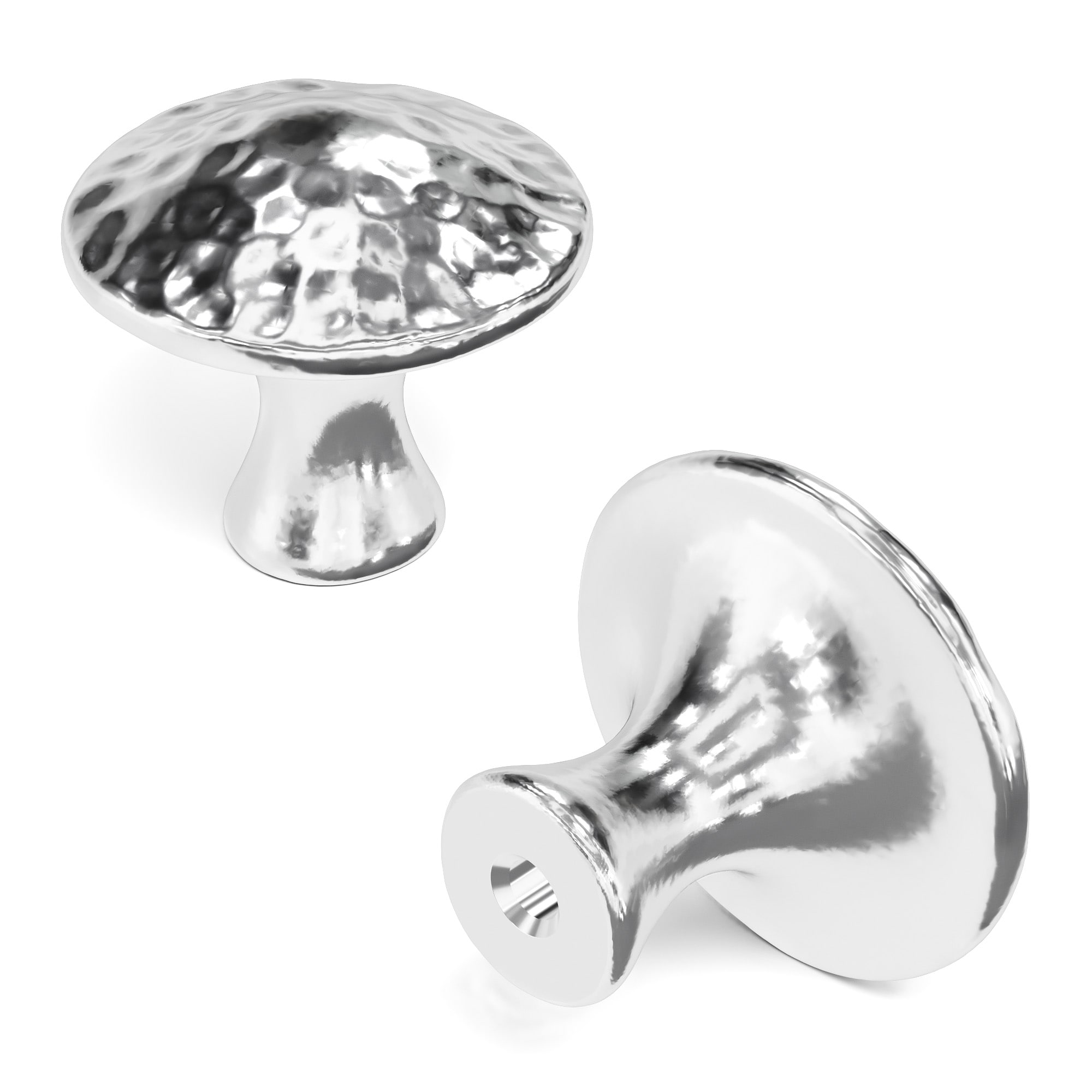 Hickory Hardware P2170-CH Craftsman 1-1/4-in Chrome Round Craftsman Cabinet Knob