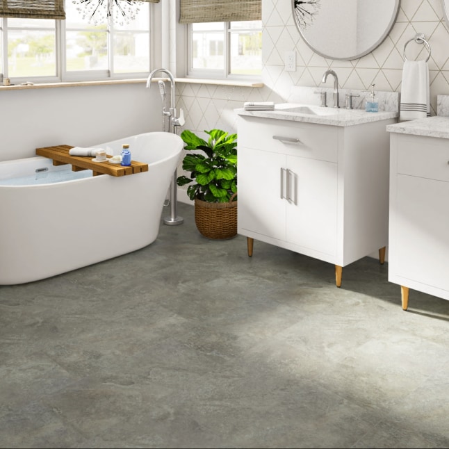 Shaw 8-Piece 12-in x 24-in Granite Interlocking Vinyl Tile Shaw 8-Piece 12-in x 24-in Granite Interlocking Vinyl Tile