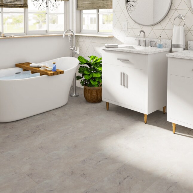LVP - Ultra Florence Travertine 12-in x 24-in Waterproof Interlocking Luxury Flooring (15.71-sq ft)