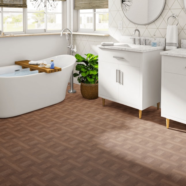 FloorPops Brown 12-in x 12-in Water Resistant Peel and Stick Vinyl Tile Flooring (20-sq ft) FloorPops Brown 12-in x 12-in Water Resistant Peel and Stick Vinyl Tile Flooring (20-sq ft)