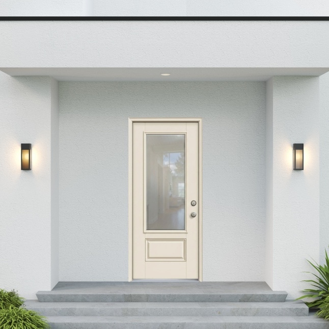JELD-WEN 36-in x 80-in x 4-9/16-in Fiberglass Left-hand inswing