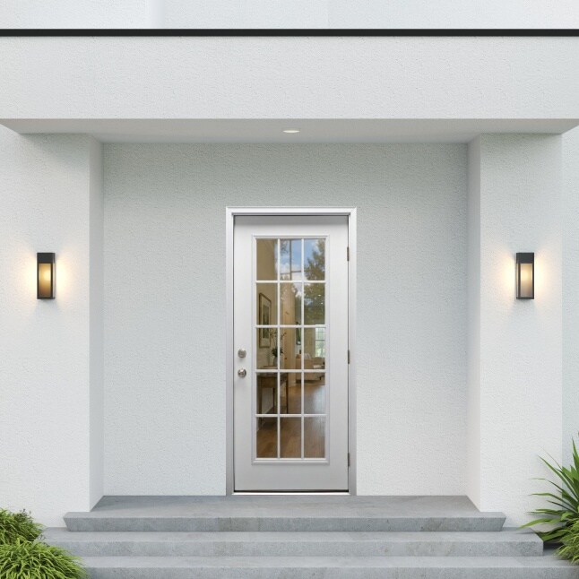 MMI DOOR 36-in x 80-in x 4-9/16-in Fiberglass Left-hand outswing