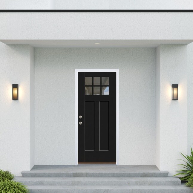 Therma-Tru Smooth Star Shaker Entry Door 32-in x 80-in x 6-9/16-in