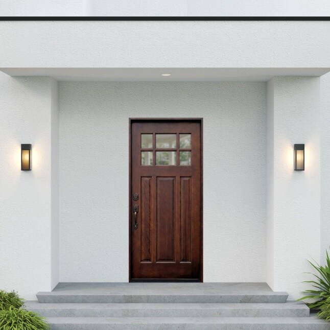 Greatview Doors 36-in x 80-in x 4-9/16-in Wood Right-hand inswing