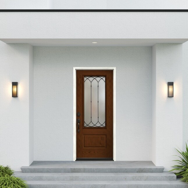 Therma-Tru Fiber Classic Montebello Entry Door 36-in x 80-in x 4-9