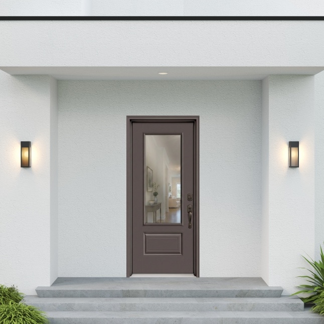 Masonite Performance Door System 36-in x 80-in x 4-9/16-in Fiberglass ...