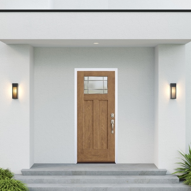 Therma-Tru Fiber Classic Grid Entry Door 36-in x 80-in x 6-9/16-in ...