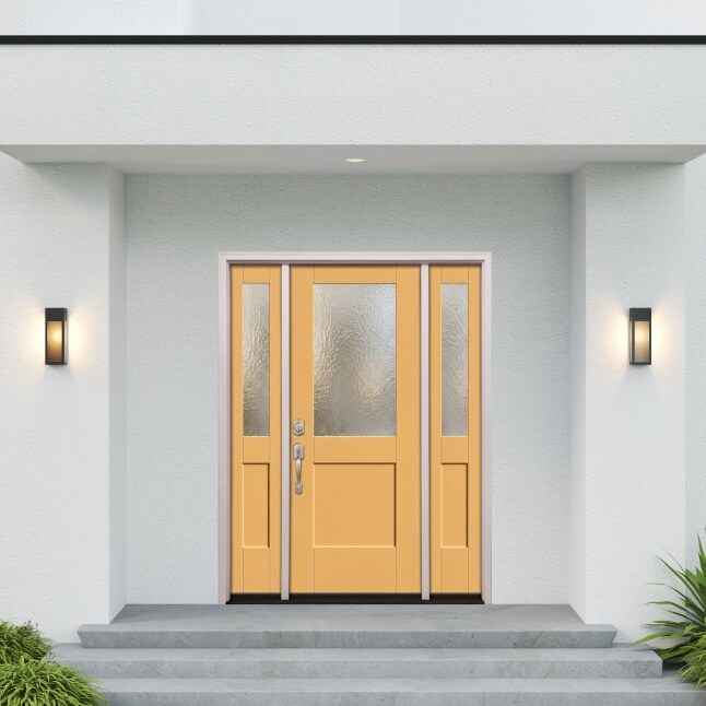 Therma-Tru Smooth Star Entry Door 64-in x 80-in x 4-9/16-in