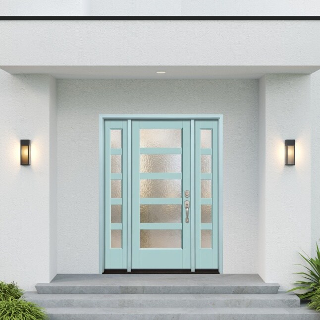 Therma-Tru Smooth Star Entry Door 64-in x 80-in x 4-9/16-in