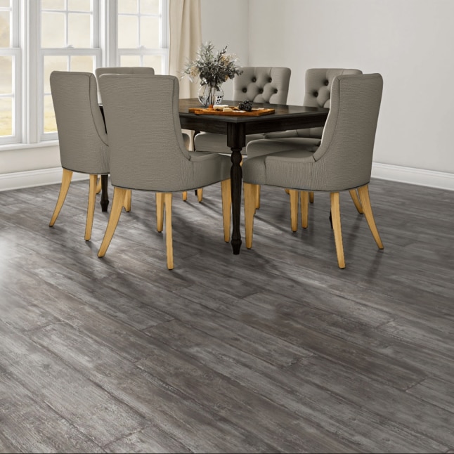 Pergo Portfolio + WetProtect Waterproof Landry Oak Embossed Wood Plank Laminate Flooring