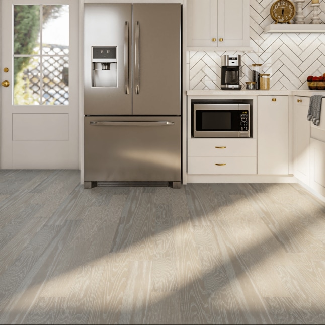 Style Selections Prefinished Stone Oak Wirebrushed Engineered Hardwood Flooring Sample Style Selections Prefinished Stone Oak Wirebrushed Engineered Hardwood Flooring Sample
