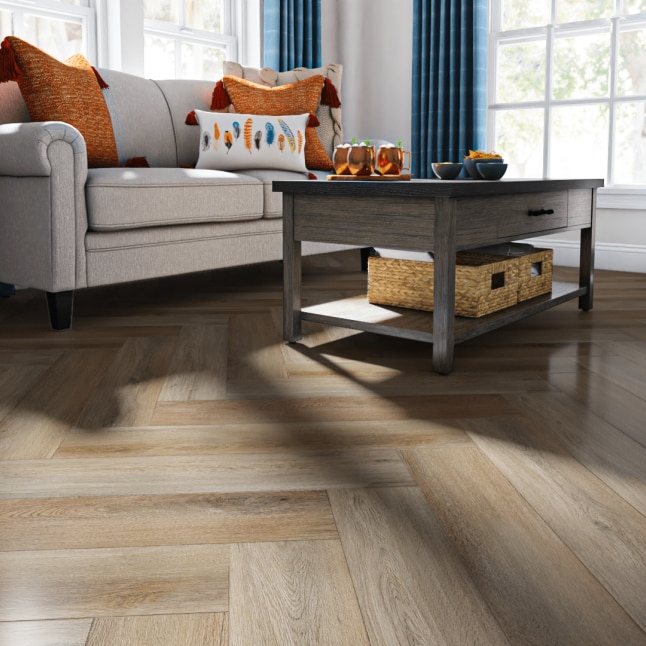 ProCore Plus (Sample) Herringbone Brookewood Waterproof Wood Look Interlocking Luxury Vinyl Plank ProCore Plus (Sample) Herringbone Brookewood Waterproof Wood Look Interlocking Luxury Vinyl Plank
