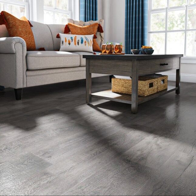 Pergo DuraCraft +WetProtect Vintage Steel Oak 7-1/2-in Wide x 6-mm Thick Waterproof Interlocking Luxury Vinyl Plank Flooring (17.43-sq ft)