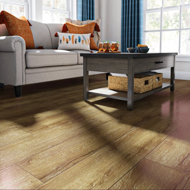 Mohawk Stone Range 7-3/4-in Wide x 4-1/2-mm Thick Waterproof Interlocking Luxury Vinyl Plank Flooring (18.22-sq ft)
