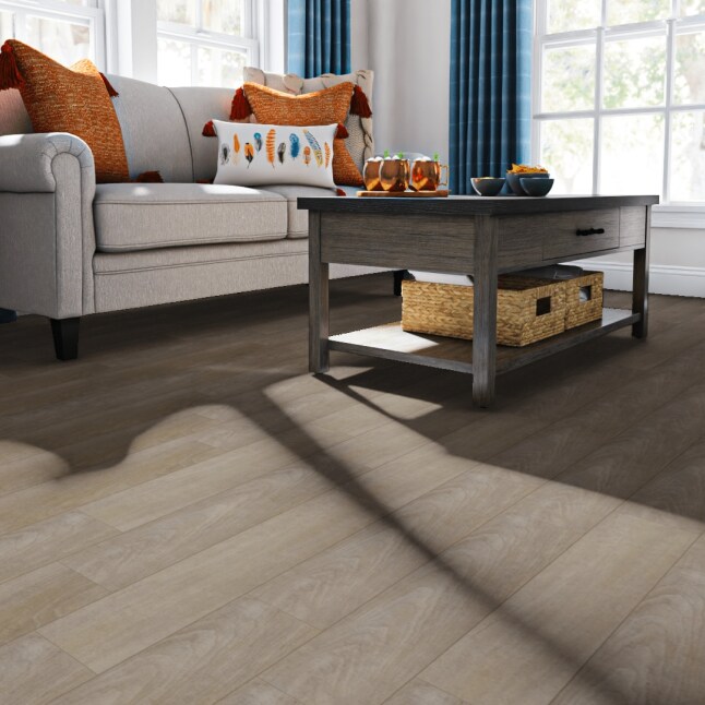 SMARTCORE Madison Walnut 12-mil x 5-in W x 48-in L Luxury Vinyl