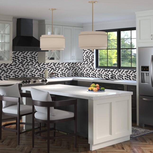 Elida Ceramica Midnight 12-in x 12-in Glossy Glass/Stone Marble