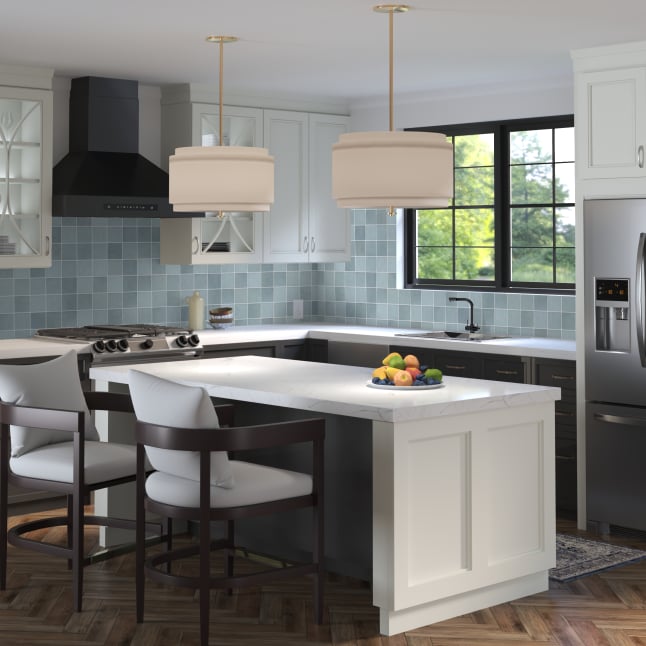 Artmore Tile Montego Sky 4-in x 4-in Glazed Ceramic Subway Wall