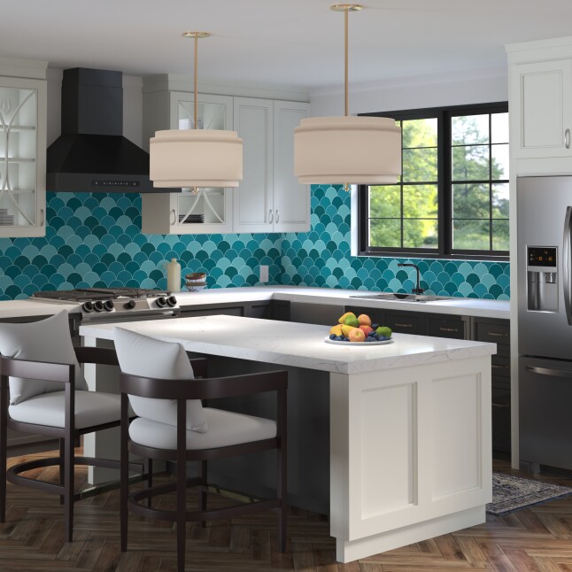 Artmore Tile Tidewater Turquoise 2-in x 6-in Polished Ceramic