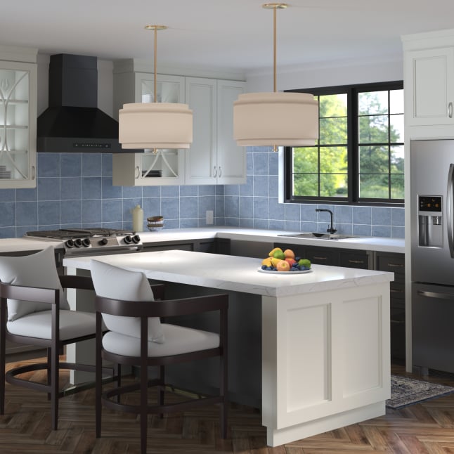Artmore Tile Tiesto Indigo 8-in x 8-in Matte Porcelain Encaustic