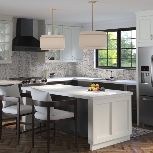 Artmore Tile Gorham Nera 8-in x 8-in Matte Porcelain Encaustic