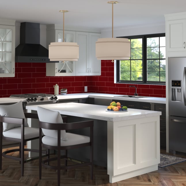 American Olean Color Ways Passion 4-in x 12-in Glossy Ceramic