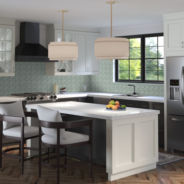 Affinity Tile Hudson 1 in. Hex Mint Green 12-in x 13-in Glossy