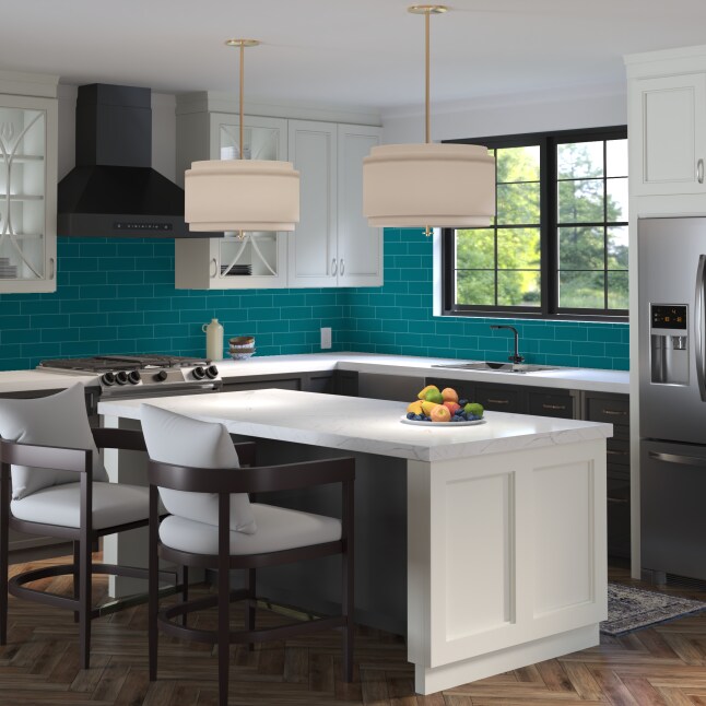 Giorbello (Sample) Glass Subway Dark Teal 3-in x 9-in Glossy Glass Wall ...