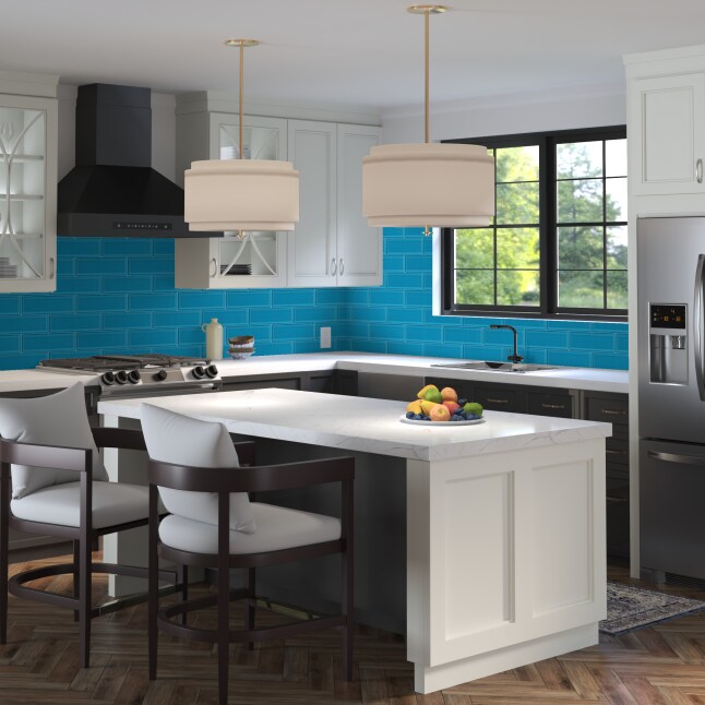Artmore Tile Melrose Marine Blue 4-in x 12-in Glossy Ceramic