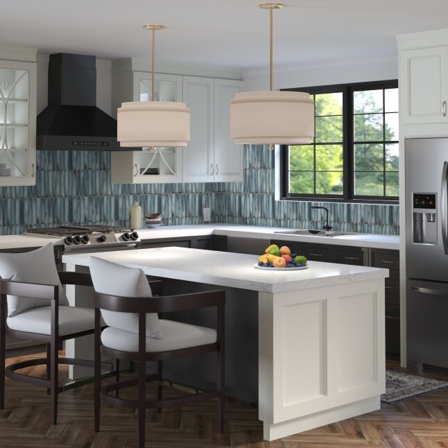 The Tile Life Sakura Fluted Sea Blue 4-1/2-in x 9-in Glossy
