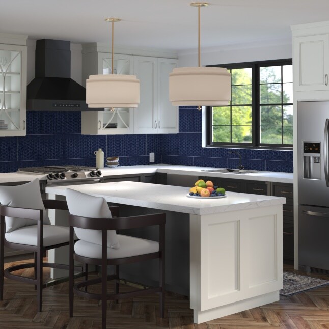 Daltile Luminique Navy 12-in x 24-in Glossy Ceramic Patterned Wall