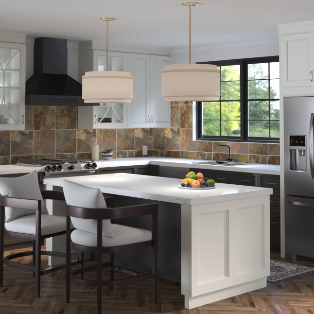 American Olean (Sample) Kendal Slate Carlisle Black 6-in x 6-in