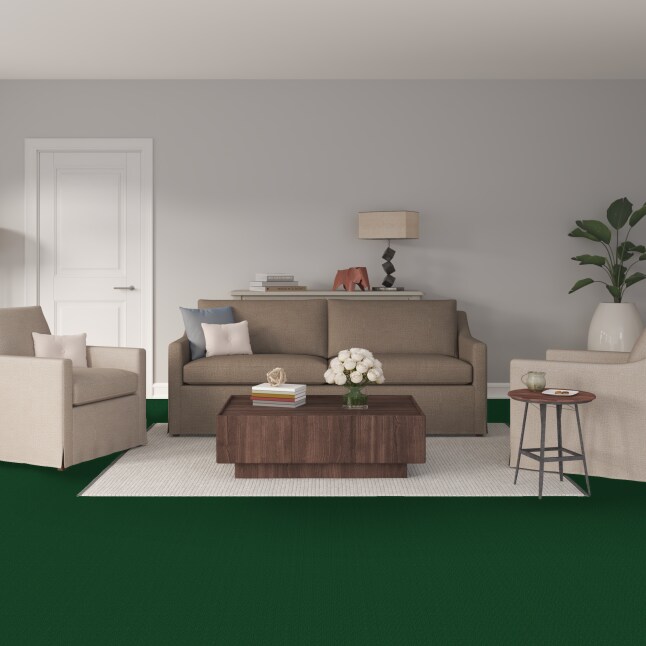 Style Selections Cobblestone Heather Green 21-oz sq yard Solution