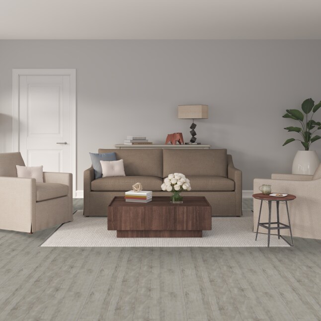 allen + roth Telluride oak 8-mm T x 8-in W x 48-in L Laminate Wood