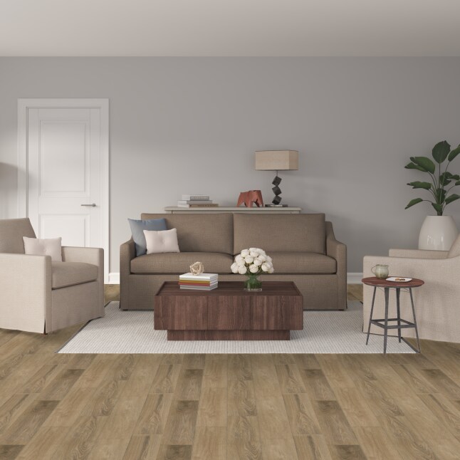Villa Barcelona Rigid Core Valencia Brown 20-mil x 7-in W x 60-in