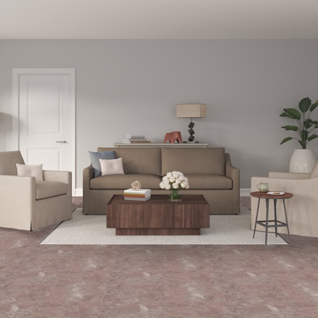 Perfection Floor Tile Rose/Satin Multiple Colors/Finishes Stone
