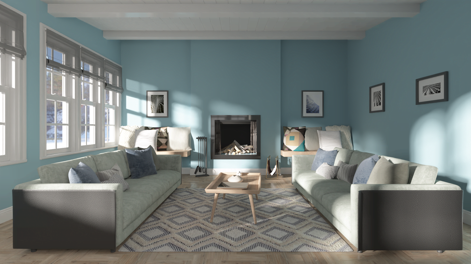 Pastel Blue Living Room Wall Colors