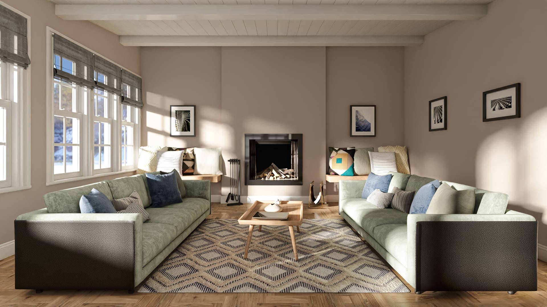 utterly beige living room