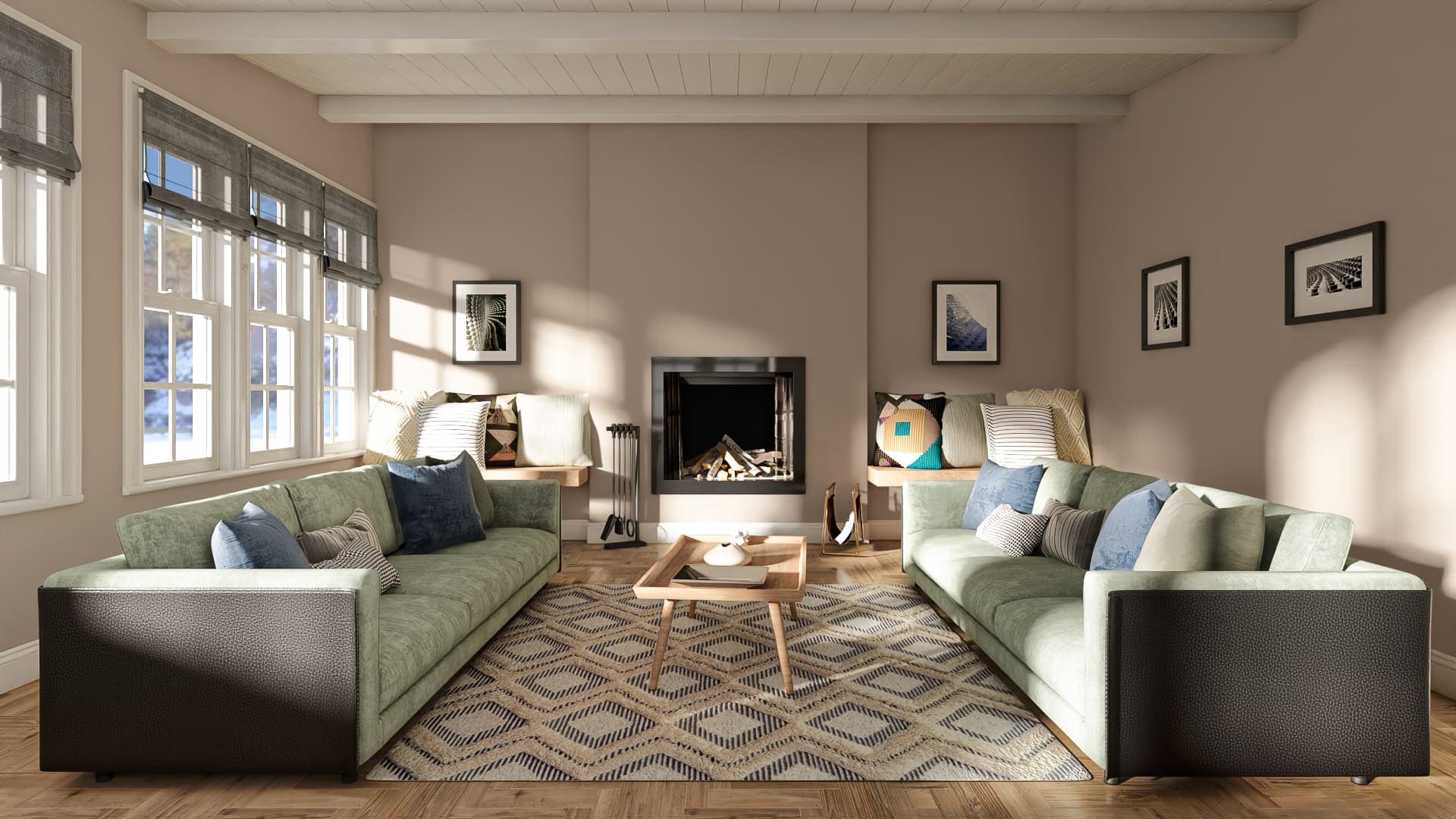 utterly beige dining room