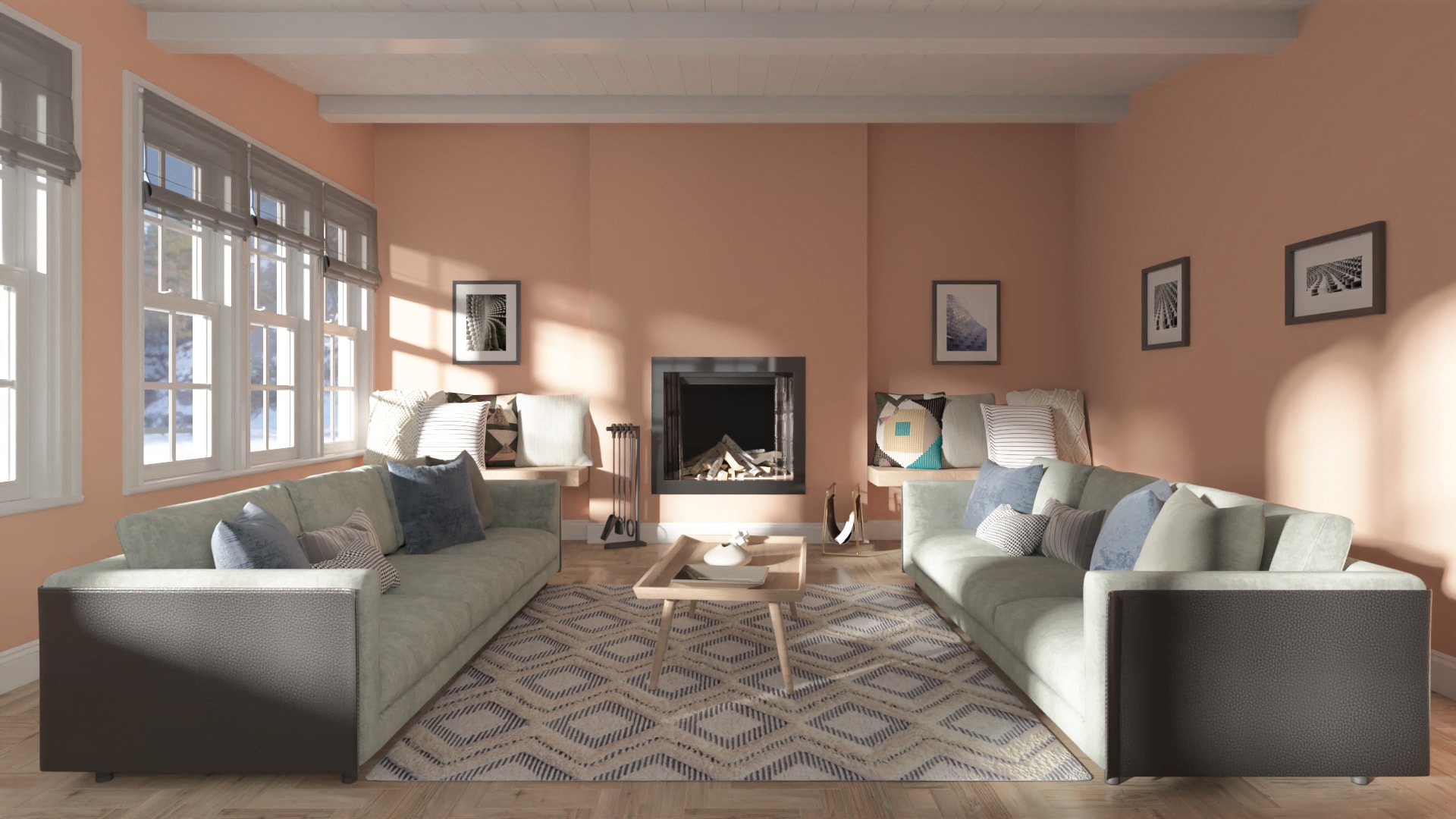 living room villa grey valspar
