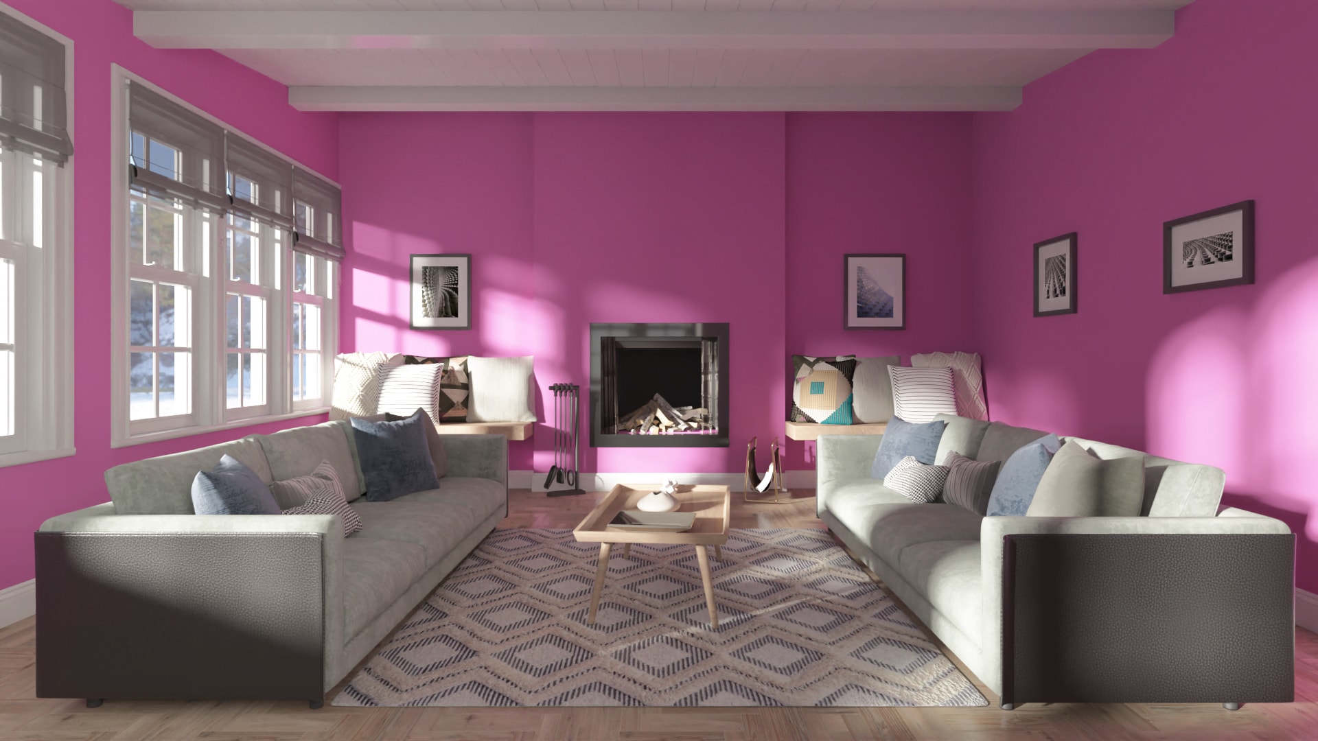 Pink Interior Paint at