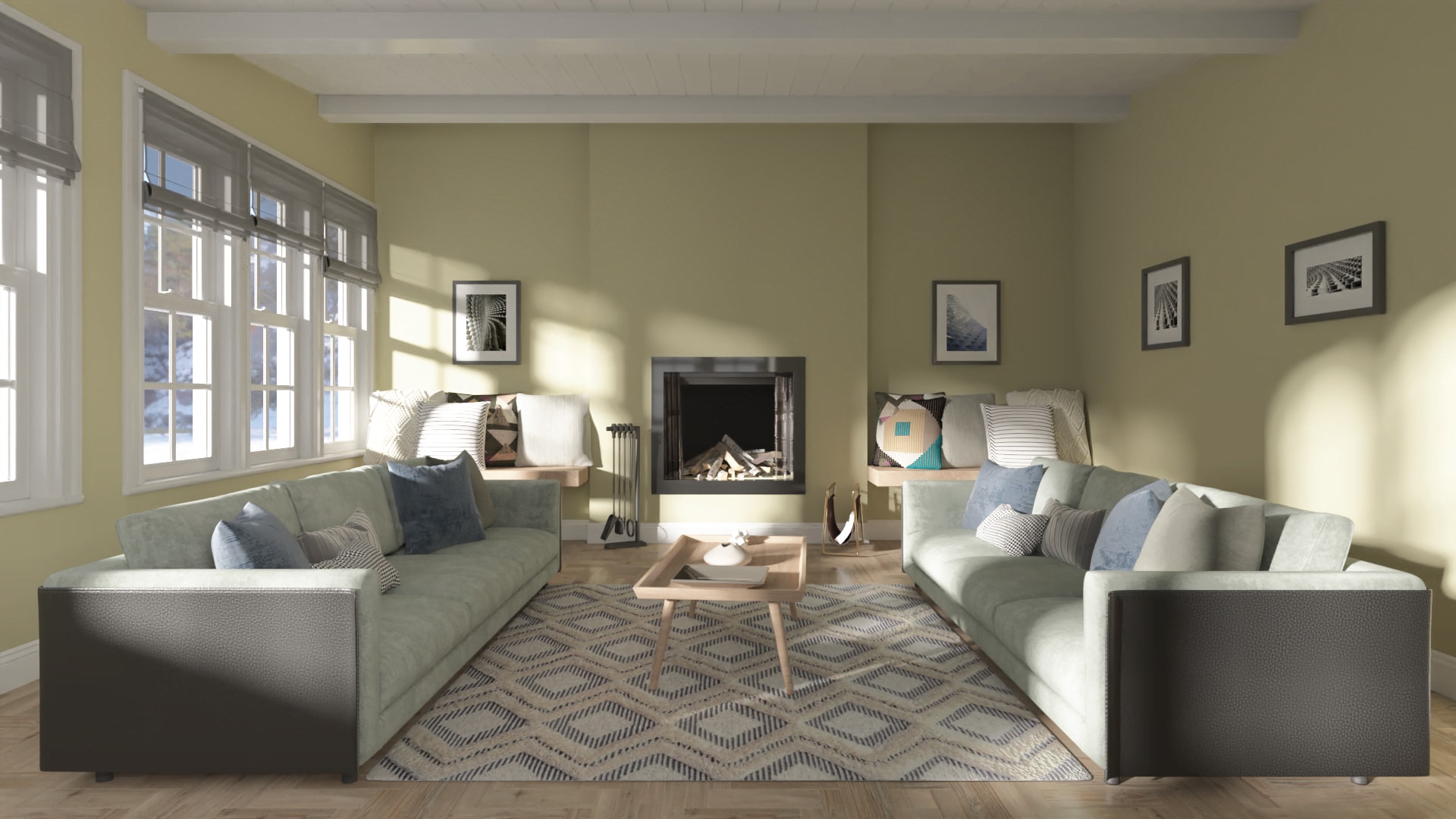 Living Room Winter Calm Valspar Paint